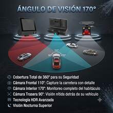 Car Dvr Camera 3 In 1 Front Interior Reverse Full HD - View 5