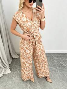 Women Jumpsuits - Khaki - View 3