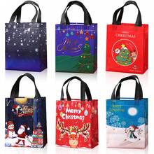 18 Pack Christmas Gift Bags With Handles, 20 X 25 X 10 Cm Holiday Gift Tote Bags, 6 Assorted Santa Snowman Reindeer Christmas Tree Designs For Xmas Presents, Gift Wrapping And Party Supplies - Multicolor - View 11