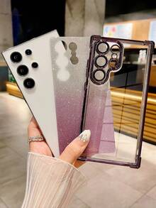 MewTrek 奢華電鍍手機殼，夏季新款時尚矽膠防震保護軟殼，適用於 iPhone、Galaxy、Honor Reno，男女通用 2026 - 紫色 - 查看 4