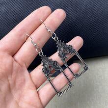 2pcs/Set Gothic Vintage Hollow Out Castle Church Charms Pendant Designer Charms Fit Jewelry Making DIY Earring Jewelry Findings - Vintage Earrings - View 3