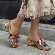Women Wedges & Platform - 金色 - 查看 4