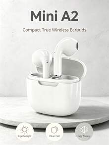 Wireless Bluetooth TWS Earbuds With Noise Cancellation, HiFi Stereo Sound Quality, Wireless Charging Case, Waterproof In-Ear Design, Suitable For Travel, Fitness, Outdoor Activities And Daily Use - A - View 2