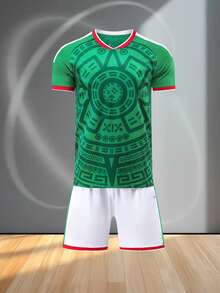 2223 Paris Home Football Kit Paris No.10 Same Style Football Uniform Set Men's Customized Version Customized Number, Name, Team Name, LOGO - Hijau - View 4
