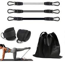 BSKT Hip Training Set, Ankle Straps, Hip Workout, Unisex, Leg And Hip Training, Pilates Home Workout, Yoga Practice, Taekwondo Training, Gym Accessories, Resistance Bands, Fitness Equipment, Fitness Training - Multicolor - View 11