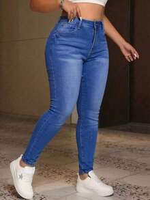 Women Jeans - Dusty Blue - View 5