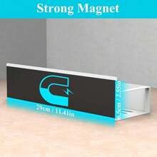 2 Buah Rak Penyimpanan Magnetik Logam, Rak Penyimpanan Gantung Pintu Kulkas/Rak Bumbu, Rak Penyimpanan Magnetik Mesin Cuci, Rak Penyimpanan Dinding Tanpa Bor, Aksesoris Dapur Kamar Mandi, Rak Penyimpanan Praktis untuk Pengorganisasian Rumah - MultiWarna - View 7