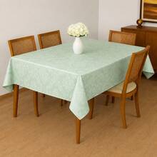 Durable And Elegant Rectangular Jacquard Fabric Tablecloth 4/6/8 Seater Luxury Promotion - 嬰兒綠 - 查看 2