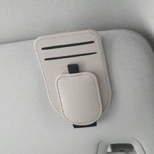 1 cái kẹp kính che nắng ô tô đa năng kèm giá đỡ thẻ, phụ kiện nội thất ô tô - A - Xem 12