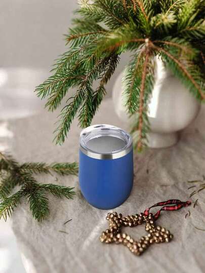 1pc Multi-Functional Insulated Coffee Cup, Stainless Steel Double-Wall Insulation, Keeps Cold Drinks Cold In Summer, Suitable For Outdoor, Travel, Home Use