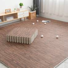 XISIYUJZ Keset Lantai Busa Motif Kayu EVA, Lantai Puzzle Saling Terhubung dengan Pinggiran - Cocok untuk Rumah, Ruang Bermain, Ruang Bawah Tanah, Apartemen, Studio Tari - MultiWarna - View 12
