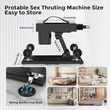 Sex Machine Thrusting Sex Machine For Man,Adult Sex Toys With 5 Accessories Sex Machine For Women Automatic Dildo Sex Machine With Realistic Dildo,With 3XLR Connector - US A Type Plug(110-127V) - View 4