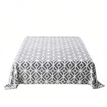 Grey And White Geometric Flannel Blanket, Soft Lightweight Microfiber Throw For Bed, Sofa And Travel, Available In 130x160cm, 160x220cm And 220x240cm - Grey - View 9