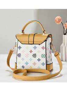 Fashionable Retro Single Piece Crossbody Handbag Square Bag, Multi-Functional Large Capacity Crossbody Bag, Fashion Design, New Fashion Women's Small Square Handbag Crossbody Bag Versatile Casual Multi-Layer Large Capacity Can Be Worn On Shoulder Or Crossbody Handbag Suitable For Travel Shopping Mall New Elegant Women's Handbag Shoulder Crossbody Color Block Bag Versatile Casual Light Luxury Large Capacity Can Be Worn On Shoulder Or Crossbody Fashion Bag - Multicolor - View 8