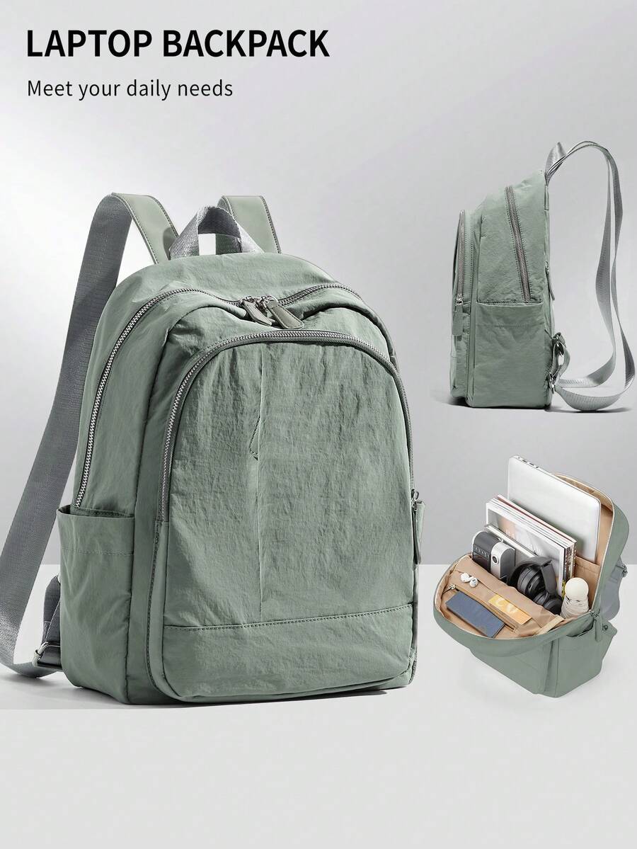 Women's Laptop Backpack, Suitable For 14/15 Inch Laptops, Fashionable Waterproof Lightweight Travel Office Business Teacher Nurse Computer Bag, With Laptop Compartment, Fashionable Women's And Girls' Backpack, Handbag, Student Backpack