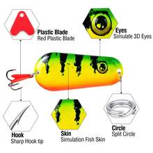 7Pcs 6g-46g Sinking Metal Spoon Lure Ultra-Long Casting With Pinpoint Accuracy Split Circle Carbon Steel Hook Suitable For Long Casting Suitable For Culter And Snakehead - S028-7pcs - View 8