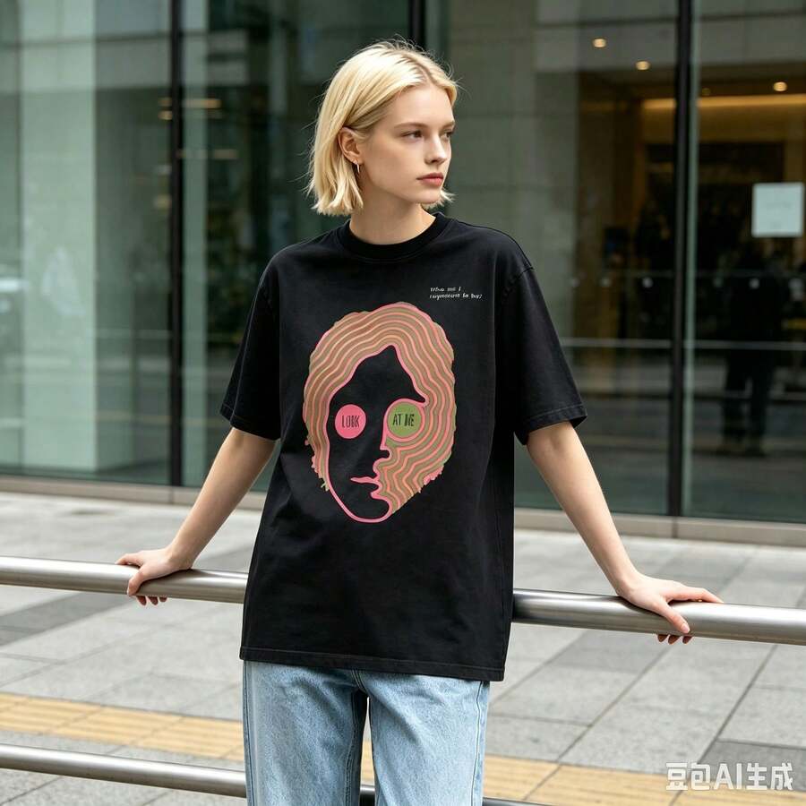 T London Commemorative Shirt1963Batik Short-Sleeve Performance Outfit - 黑色 - 查看 1