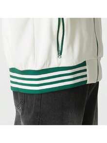 Adidas Men's Sports Jacket TRACK TOP Colorblock Knit Collar Sports Jacket KW5665 - Hanyu White - View 9