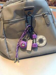 Fitness Equipment Keychain, Dumbbell Kettlebell Bag Charm Pendant, Braided Rope Packaging Decoration Sports Key Ring, Gift For Fitness Enthusiasts - Multicolor - View 9