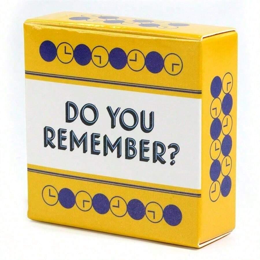 Card Board Game For Couples Party Gathering Do You Remember - Yellow - View 1