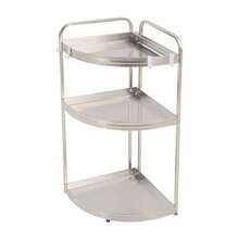 SanBouSi 3-Tier Kitchen Corner Shelf Spice Rack Organizer Seasoning Spice Organizer - Silver - View 9