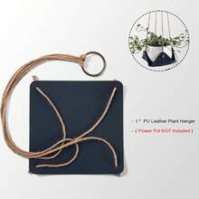 PU Leather Plant Hanger, Pack Of 1, Indoor Outdoor Home Decor Hanging Planter Holder, No Flower Pot & Plant Included - Plant Hanger - View 9