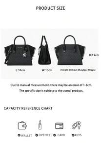 Tas Selempang Wanita Vintage Michael Kors Avril - Hitam 35F4S4VS1B - View 11