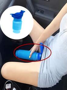 750ml Portable Foldable Unisex Urinal, Foldable Emergency Toilet With Female Urination Device, Leak-Proof Odorless Travel Urine Bottle, Suitable For Camping, Hiking, Traffic Jams, Adjustable Emergency Urine Bottle, Unisex Car Portable Toilet, Retractable Personal Mobile Toilet, Urine Bottle - View 3