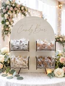 1 Set Wooden Candy Display Stand, Birthday Party Candy Rack, Wedding Decoration Dessert Stand, Bridal Shower Donut Rack, Dessert Table Decoration Dessert Display Stand, Wooden Lollipop Display Rack, Chocolate Rack, Baby Shower Cake Stand, Cupcake Rack, Anniversary Decoration Food Display Stand, Birthday Party Table Centerpiece Decoration, Party Dessert Storage Rack, Kitchen Cooking Rack, Birthday Party Supplies, Party Gift Rack, Birthday Gift, Home Decor, Room Decor, Party Favors - Wood Color - View 11