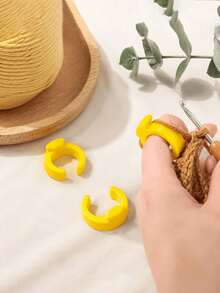 1/2 buah Alat Cincin Ajaib, Alat Bantu Kait Rajut Praktis, Aksesori Pembantu Merajut Buatan Tangan, Cocok untuk Kerajinan Rajut DIY, Perlengkapan Proyek Merajut Buatan Tangan, Ideal untuk Penggemar dan Pemula Merajut - Beraneka warna - View 2