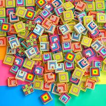 Bahan Mosaik Efek 3D Kaleidoskop Persegi 100/200g, Ubin Kaca Mosaik Multi-Pola Warna Gradien Dikirim Secara Acak, Cocok Untuk Dekorasi Rumah, Dinding, Kolam Renang, Inlay Tangga, Lanskap, Seni dan Kerajinan Tangan, Kerajinan Liontin Perhiasan - HFK-1 - View 6