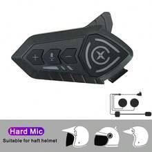 Headset Bluetooth Helm Motor X1 1000mAh Peredam Kebisingan Nirkabel Bebas Genggam Tahan Air IP66, Cocok untuk Berkendara Motor dan Bepergian - Mikrofon Keras - View 9