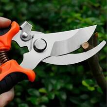 1 pieza Tijeras de acero inoxidable para ramas, tijeras de jardín para exteriores, fáciles de transportar, tijeras multifuncionales - A - Ver 2