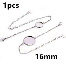 1 Piece 12-20mm Inner Size Crafts Stainless Steel Bangle Bracelet Cabochons Blank Base Tray Setting DIY Jewelry Making Accessories - Bracelet Display Stand - View 32