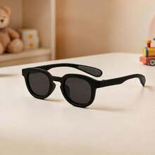 1 Pair Kids Square Rounded Frame Glasses With Double Rivets And Non-Slip Nose Pads, Sweet Decorative Eyewear For Outings, Daily Wear, Street Photography And Check-In - Multicolor - View 11