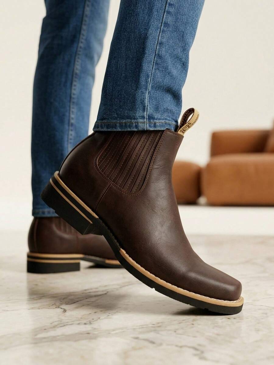 Men Chelsea Boots - Café - View 1