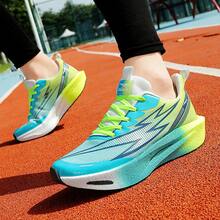 Sepatu Lari Bertali Gradien Pria dan Wanita, Ideal untuk Berjalan, Berlari, dan Aktivitas di Gym - Biru - View 6