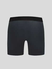 9pcs/Set Celana Dalam Boxer Pria Motif Huruf dengan Karet Pinggang Elastis, Nyaman, Kasual untuk Sehari-hari - MultiWarna - View 2