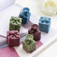 1pc Gift Box Silicone Candle Mold/Soap Mold/Fondant Cake Chocolate Candy Mold/Epoxy Resin Casting Mold, Suitable For Making Candles, Soap, Polymer Clay - Multicolor - View 3