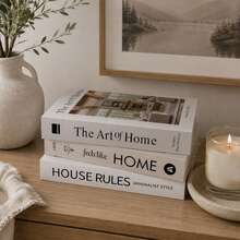qiwsudfbw 3pcs Modern Fashion Decorative Books, Faux Book Decor, Used For Home Decor, Aesthetic Decorative Books, Coffee Table Decor Books, Simulated Books For Bedside Table Decoration - 3pcs - View 3