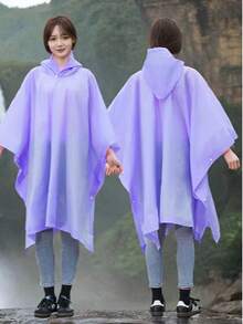 Unisex Outdoor Poncho Style Adult Reusable Raincoat, 3-In-1 Thickened Raincoat For Camping, Fishing, Hiking, Trekking And Travel - Multicolor - View 4