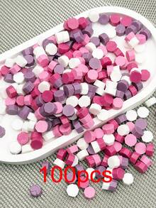 100pcs Light-Colored Heart-Shaped Sealing Wax Beads, Sealing Wax Beads For DIY Decoration Of Envelopes, Wedding Invitations, Cards, Postcards, Gift Packaging, Crafts, Scrapbooking - Multicolor - View 10