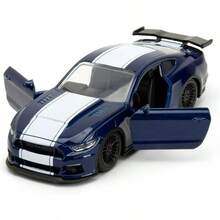 Jada Toys Fast & Furious 2016 Mustang GT 1:32 Mô hình xe đúc kim loại, xe cơ bắp hiện đại màu xanh, mô hình xe trưng bày chi tiết từ bộ sưu tập phim, đồ chơi hiệu năng làm quà tặng cho bé trai, nhà sưu tập và người yêu xe - Nhiều màu - Xem 3