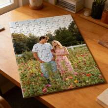 1 Personalized Wooden Puzzle, Customized Photo Portrait Puzzle, Couple Portrait Puzzle, Anniversary Customized Photo, Graduation Class Photo Puzzle, Family Reunion Customized Puzzle, Customizable Puzzle Suitable For Room Decoration, Gifts - Multicolor - View 5