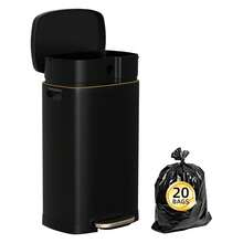 Office Trash Can - Black - View 2