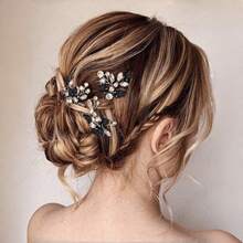 3pcs Casual Party Elegant Iron Hair Sticks Bridal Wedding Hair Accessories All Seasons - Multicolor - View 8