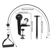 YUNRUX Arm Wrestling Training Equipment, Arm Wrestling Training Table With Cable Pulley, Table-Top Device For Wrist Training - A - View 2