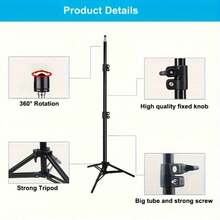Adjustable Projector Tripod Stand For HY300/ YG300-50/ 110/ 160Cm Adjustable Height, Sturdy Connectors, Portable Floor Tripod For Projectors & Cameras | Gift For Christmas, Thanksgiving & Birthdays - View 4