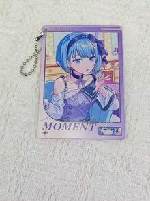 PJSK Anime Academy Photocard Holder Keychain, Cute Anime Girl Transparent Card Cover With Bead Chain, Bag Pendant Photo Protector Collectible Fan Gift - Multicolor - View 5