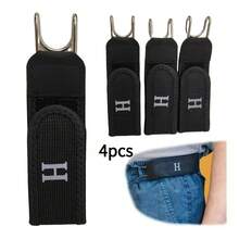 No-Buckle Elastic Waist Belt Hook Adjustable Metal Hook Unisex Invisible Belt Buckle Suitable For Outdoor Work - Stainless Steel Buckle - View 13